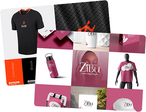 Creative visual branding and graphics design examples